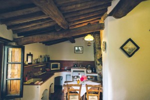 The kitchen area of Il Forno, Castellina in Chianti 